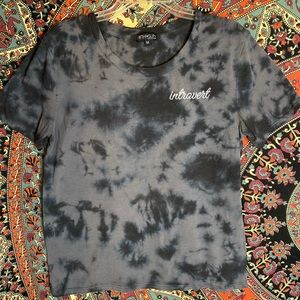 Tie-dyed “Introvert” Tee